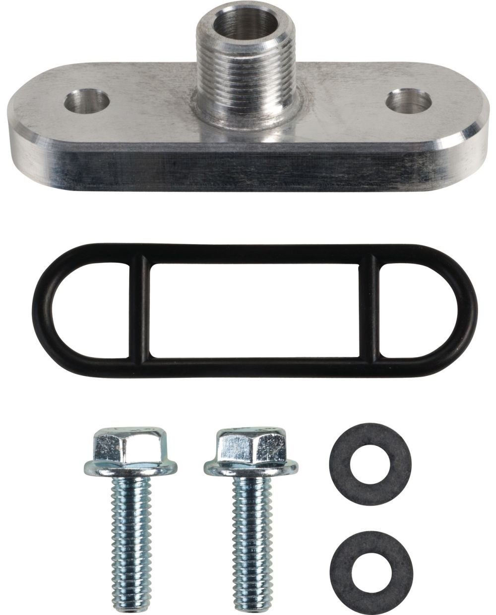 Benzinhahn-Adapter SR500 (Original-Tank auf M14x1) inkl. Schrauben &  Dichtung -> passender Benzinhahn siehe Artikel 29251 / 50597, Lochabstand  46mm