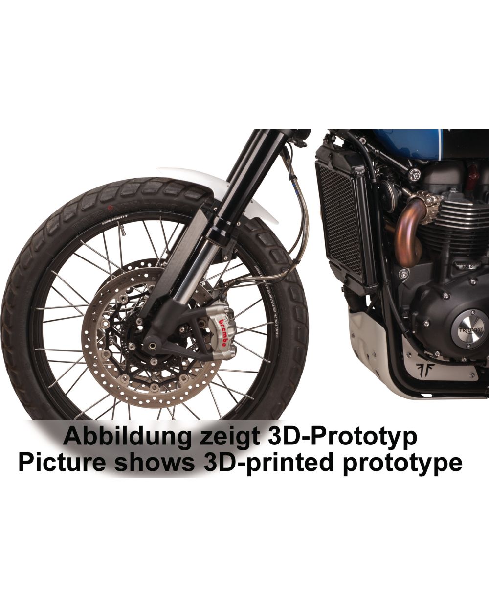 JvB-moto Kotflügel vorn (ABS unlackiert) Scrambler-Style