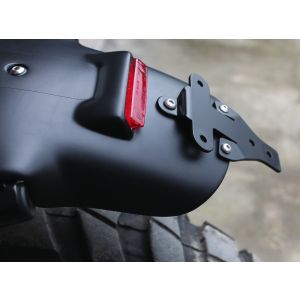 JvB-moto Kennzeichenhalter 'Pure' inkl. Montagematerial (OHNE Kennzeichen- Beleuchtung), Aluminium schwarz beschichtet