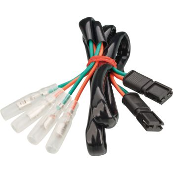 Adapterkabel für Zubehör-Blinker, BMW-Systemstecker auf Japan- Rundbuchse, 1 Paar (pro Fahrzeug werden 2 Paar benötigt)