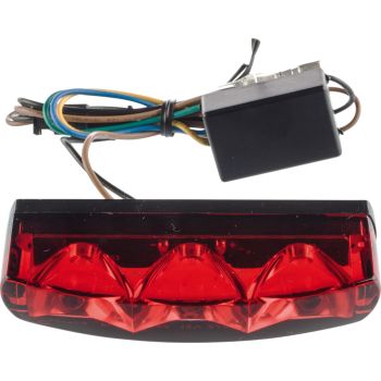 LED-Taillight MT-Style, red lens, 'E'-approved, without licence plate lighting