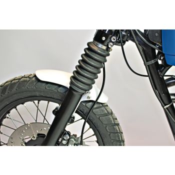 JvB-moto Kotflügel 'D-Track' vorn inkl. Alu-Halter (ABS unlackiert, Montagepunkte gebohrt)