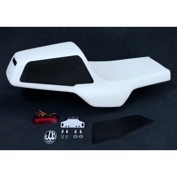 JvB-moto Custom tail unit incl. tail light and tail light bracket, fibreglass unpainted, for custom-build purpose, without mounting material