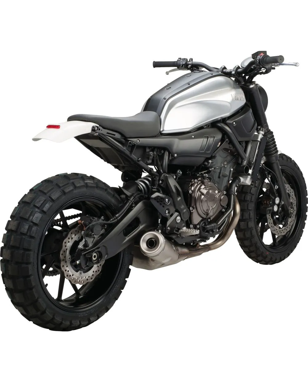 JvB moto Super7 Rear Fender unpainted incl. LED Tail Light aluminium bracket and small parts No frame modification required WITHOUT license plate